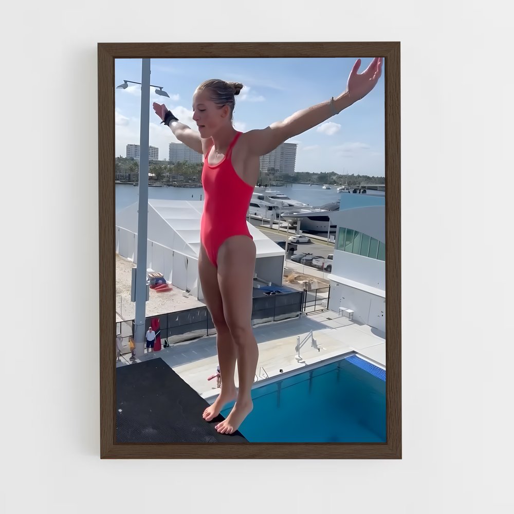 Poster Springboard diving sauter – affiche Plongeon au tremplin (vue 5)